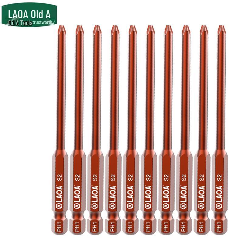 LAOA S2 Alloy Steel Phillips Screwdriver Bit Set