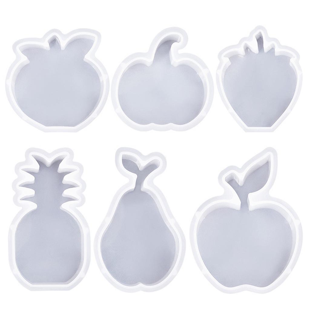 Silikonové formy Ovocné formy na svíčky Ručně vyráběné DIY Mýdlové formy na pečení Hruška Jahoda Formy na odlévání pryskyřice pro výrobu svíček