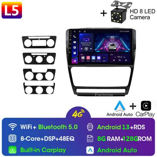 Android12 Car Radio for Skoda Octavia 2 A5 2004-2013 Multimedia Video Player Navigation 2Din Stereo DVD Carplay Head Unit