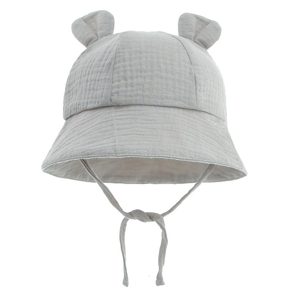 Newborn Boys Girls Bucket Hat Summer Kids Toddler Panama Cap 0 To 12 Months Soft Cotton Baby Sun Hat With Ears Cute Bunny