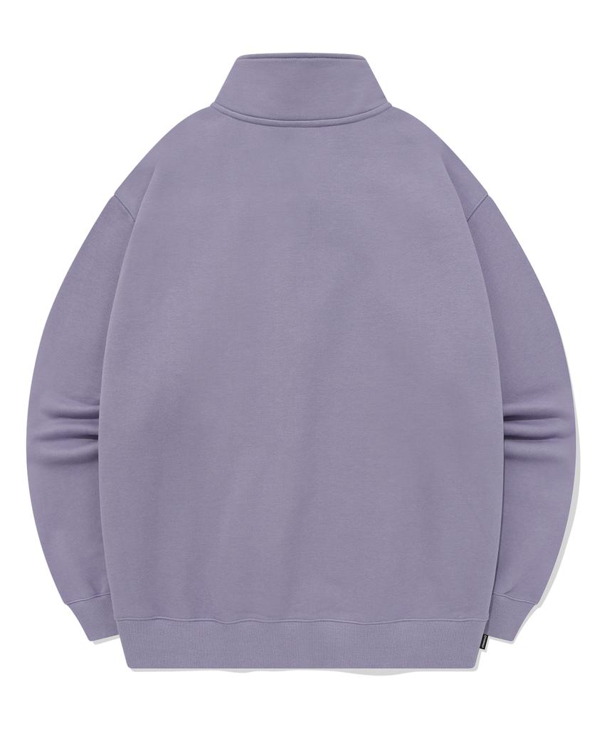 COVERNAT C Logo Half Zip Sweatshirt Lavender