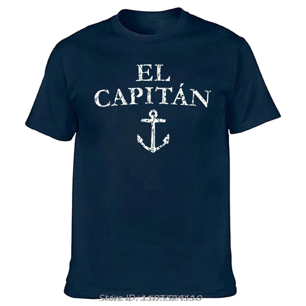 Funny El Capitan Captain Boat Sail T Shirt Cotton Streetwear Birthday Gifts Summer Style T-shirt Fashion Mens Clothing Tshirt... S разноцветный