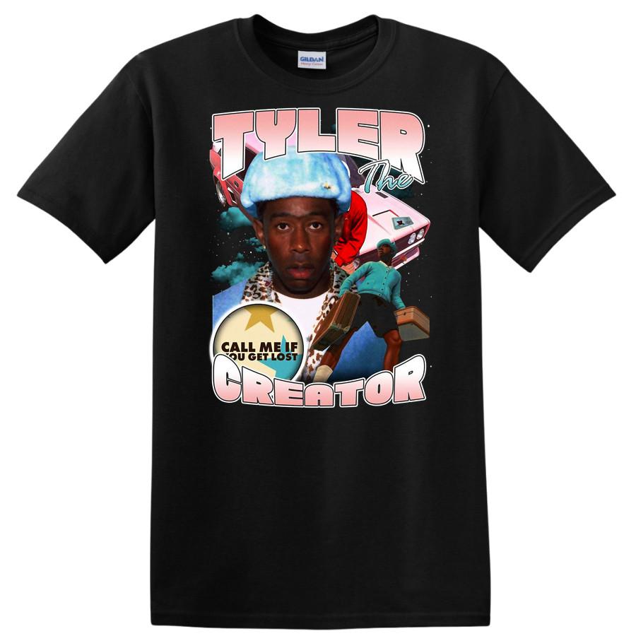 Tyler The Creator Vintage Call Me If You Get Lost T Shirt Cool Colorful Tee