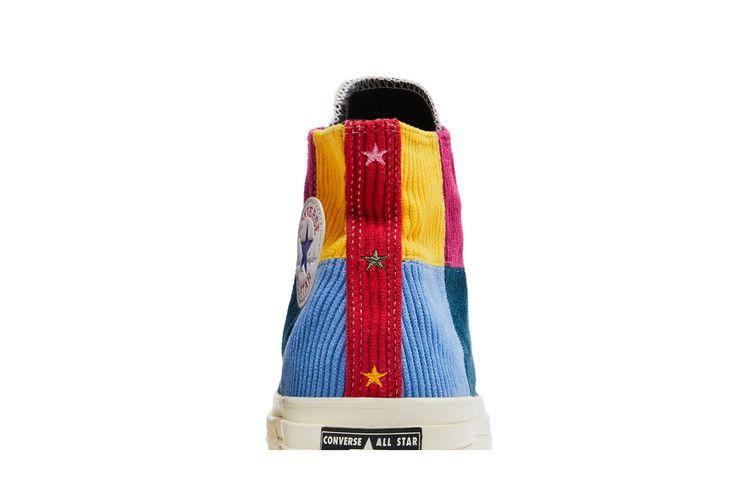 Men's Sneakers Converse Chuck Taylor All Star 70 Hi Corduroy Patchwork Gold Navy