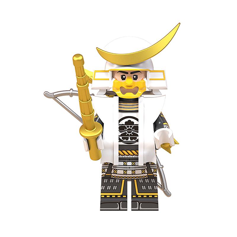 8Pcs Building Blocks Minifigure Japanese Samurai Figure Wm6090