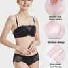 French Style No-wire Suit Sexy Lace Small Chest Push-up Bra Underwear Bra Comfortable Breathable Tube Top