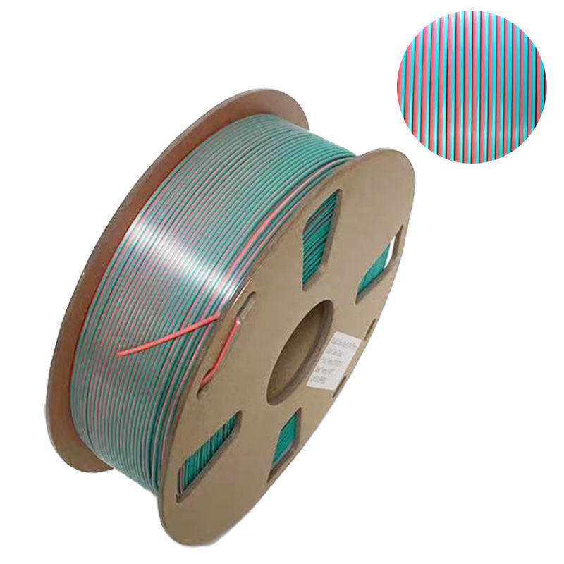 PLA Silk Dual-Color Tri-Color 1.75mm Filament for FDM 3D Printers