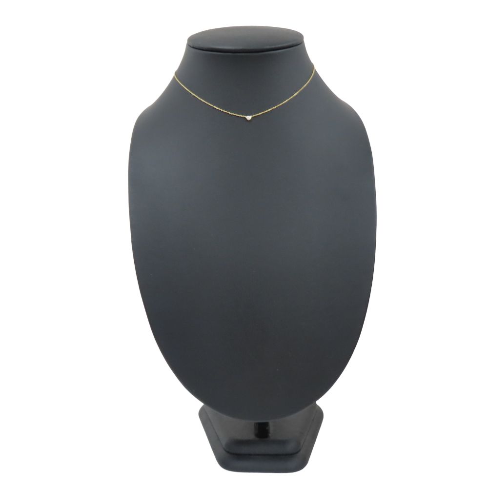 Used TIFFANY&Co. Necklace By the yard K18 yellow gold/diamond 1.8g Yellow Gold 1PD