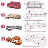 Fashion 1-4 Seaters Thick Plush Recliner Sofa Covers Retro Recliner Sofa Cover Soft Couch Slipcover