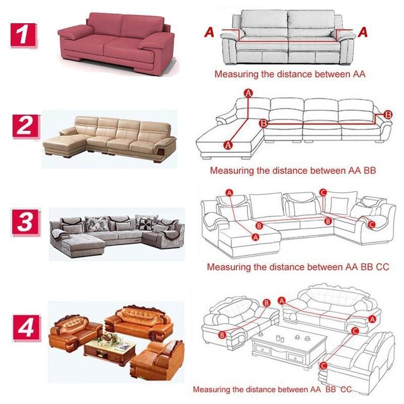 Fashion 1-4 Seaters Thick Plush Recliner Sofa Covers Retro Recliner Sofa Cover Soft Couch Slipcover