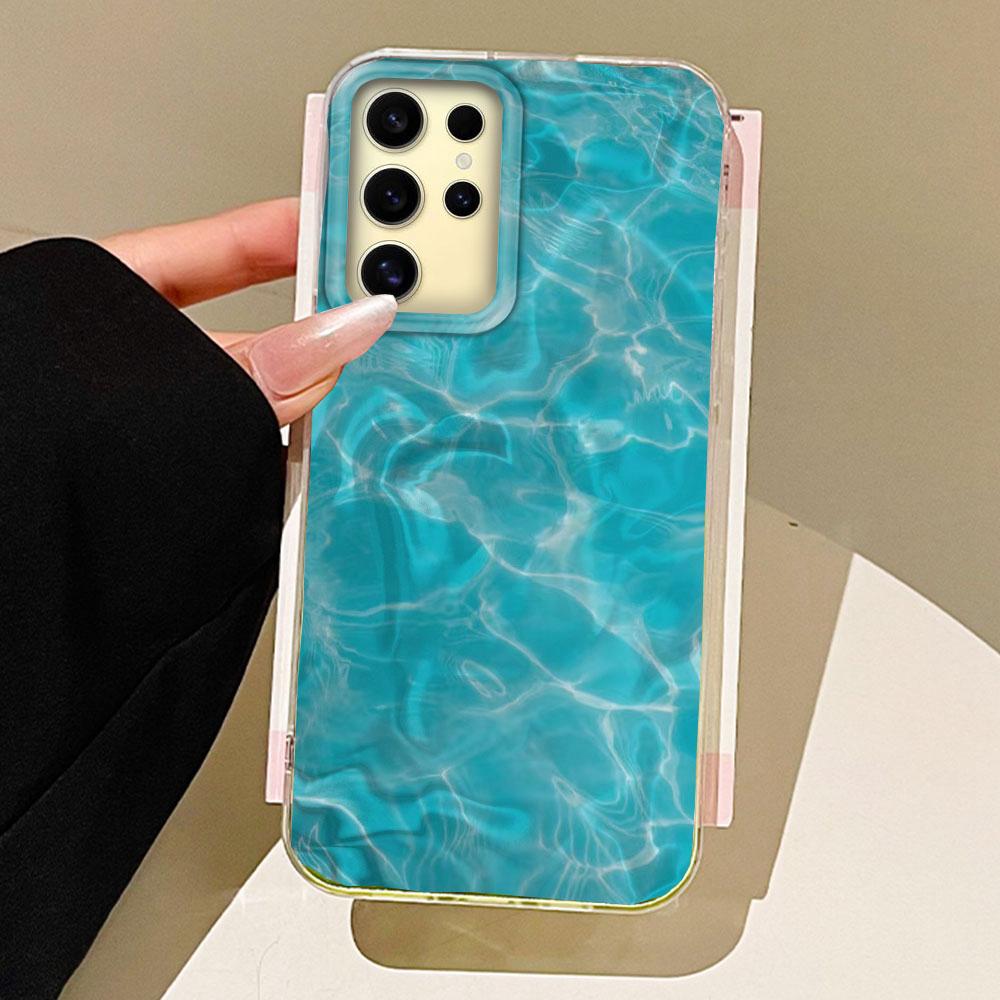 

Чехол для телефона с текстурой «Водяная волна», с бабочками и цветами для девочек, для Samsung Galaxy S25 Edge S24 S23 S22 S21 S20 FE Plus Ultra, чехол-накладка Samsung Galaxy S22 Plus белый