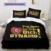 Dynamo Dresden Custom Name Pattern Bedding Quilt Set Quilt Cover Pillowcase Home Birthday Gift(1 * Duvet Cover + 2 * Pillowcase, Without Core)