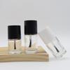 10ml Transparent Round Glass Nail Polish Bottle with Brush