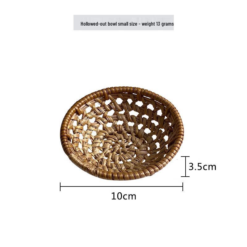 Woven Bamboo Storage Basket & Tray