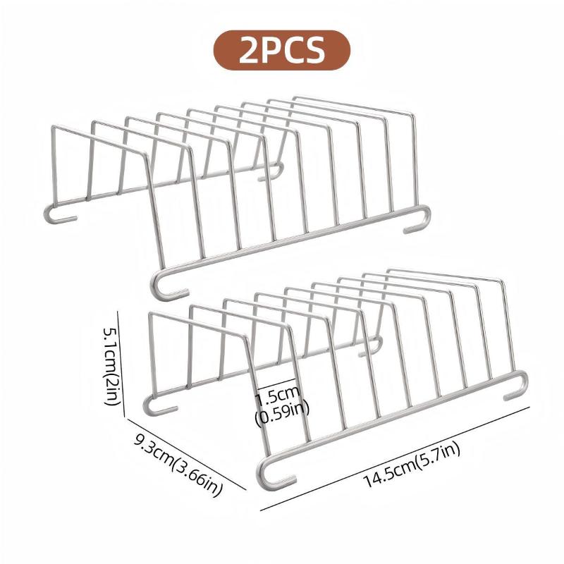 Stainless Steel Bread Rack 8 Slot Toast Organizer Rectangle Display Tool for Buffet Breakfast Kitchen Counter