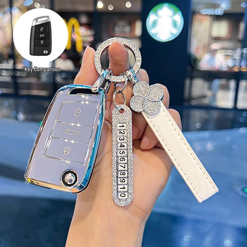 Volkswagen Passat Key Cover for 2017/18 Models - Dedicated SAIC Passat Car Key Shell with Buckle