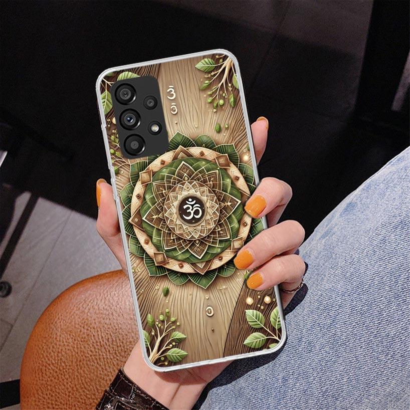 Mandala Chakra Insist Yoga Phone Case For Samsung Galaxy A52 A32 A22 A12 A51 A31 A50S A30S A20S A10S Note 20 Ultra 10 Plus S10 A