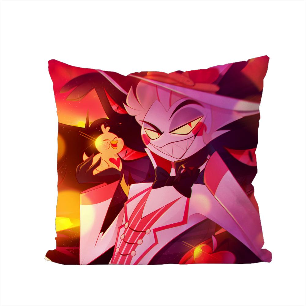 Hazbin Hotel Alastor Pillow Case For Car Sofa Decorative Home Doublesided Print Plush Square Throw Pillow Cushion Cover