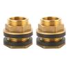 Solid Brass Bucket Connectors Set NPT Female and GHT Male Bathroom Accessory Kitchen Supplies for Water Tanks and Hoses