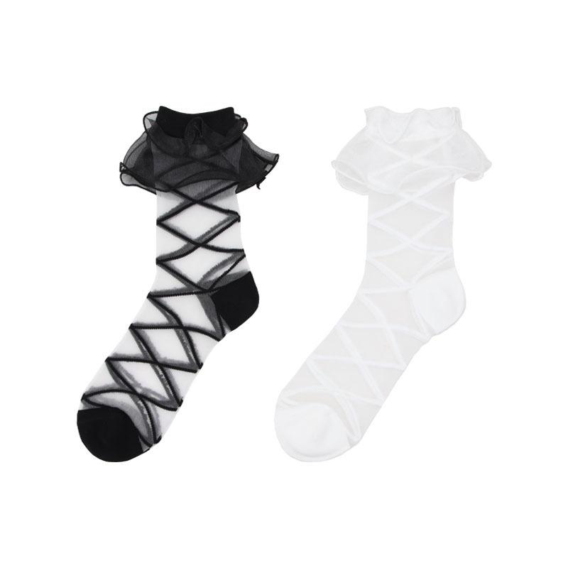 Ladies Summer Thin Fashionable New Lace Crystal Stockings