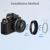 Haoge Metal Lens Hood for Nikon NIKKOR Z 40mm f/2, Z 28mm f/2.8, and Z 28mm f/2.8 (SE) Lenses, Screw-on Type, Compatible with 52mm UV Filters and 52mm