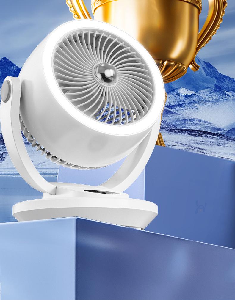 High-Power Desktop Air Circulation Fan - Quiet, Small, and Ideal for Student Dorms or Offices