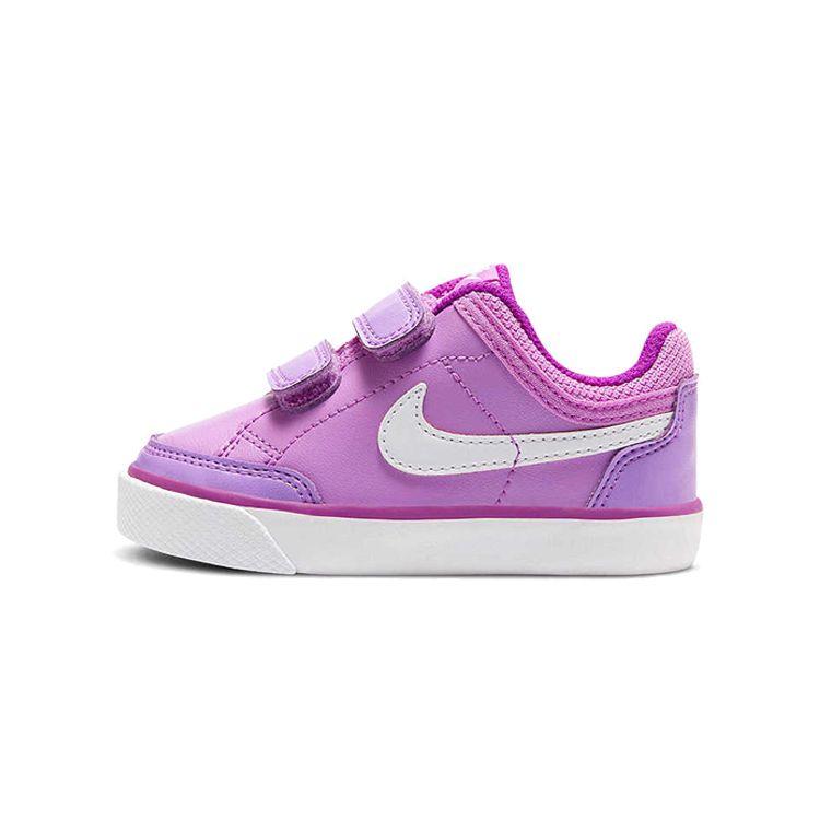 Nike Capri 3 Comfortable Versatile Velcro Non-Slip Durable Low-Top Walking Shoes Baby Shoes Lavender 807342-500