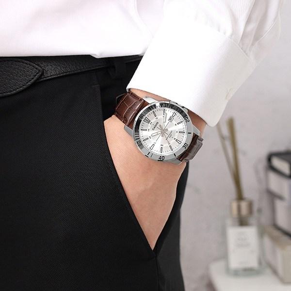 Casio Men's Daily Diver Suit Casual Metal Leather Wristwatch