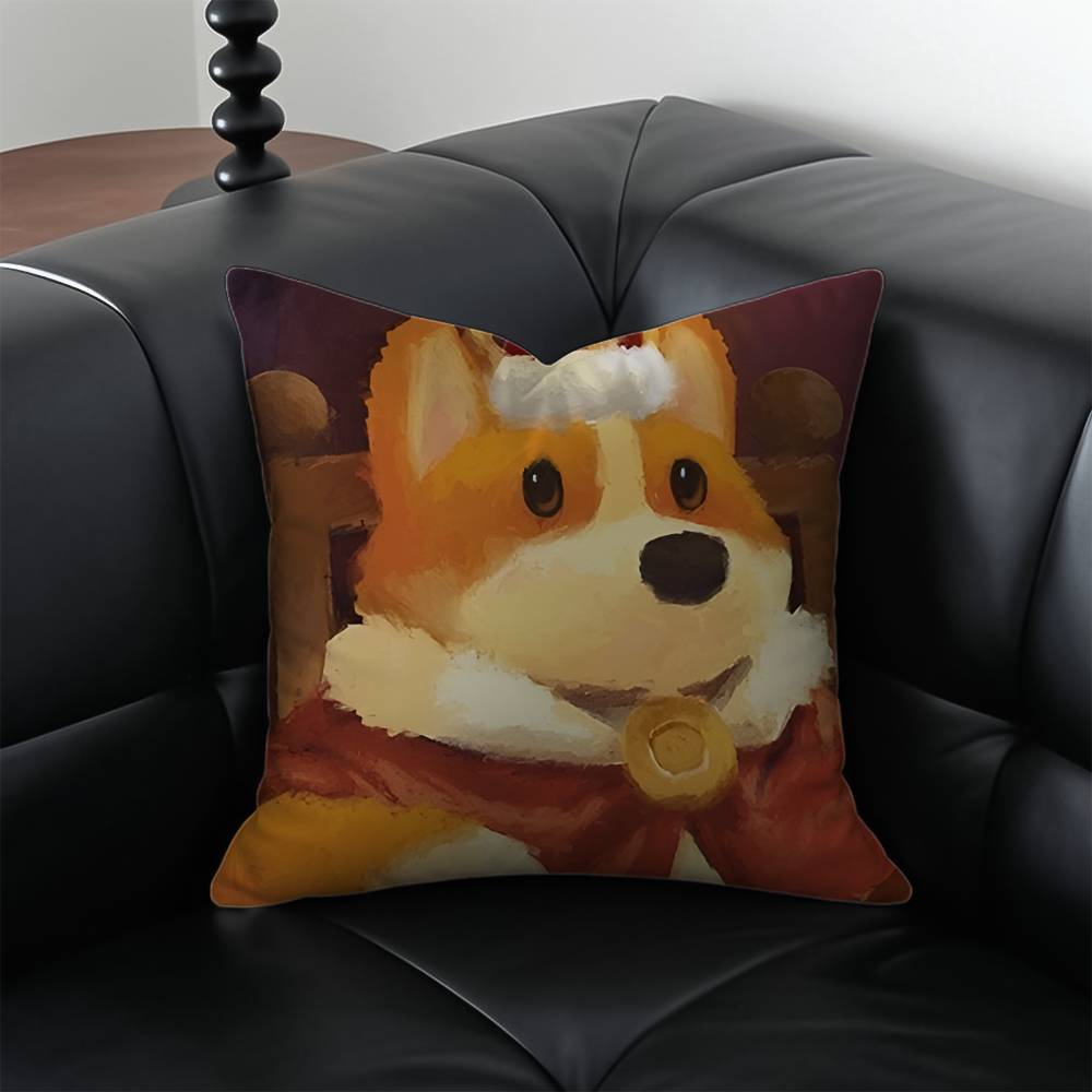 Cartoon Character P-Party Animals Pillow Case Anti-dustmite Pillowcase Invisible Zipper Silky Short Plush Sofa Cushion Cover