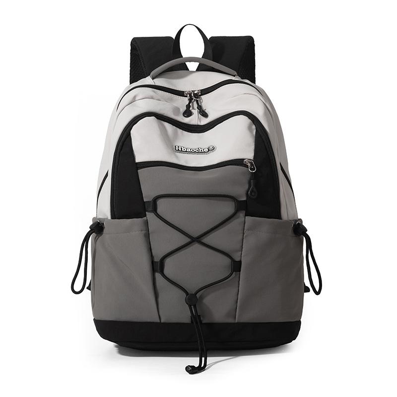 Schoolbag Mountain Dopamine Contrast Rope Backpack Couple Vitality Outdoor Hiking Anti-splashing Backpack