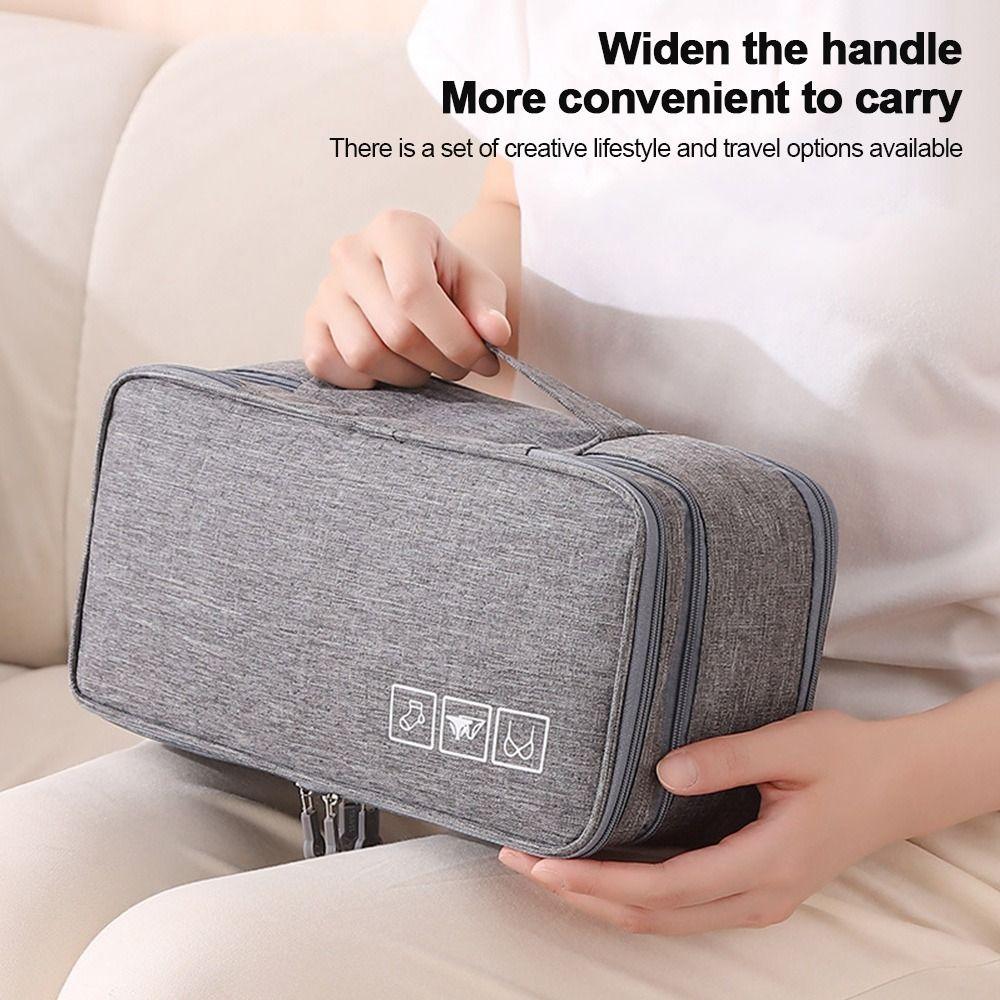 Waterproof Bra Organizer Bag Multi-Compartment Cosmetic Wash Package Bag  Finishing Bags
