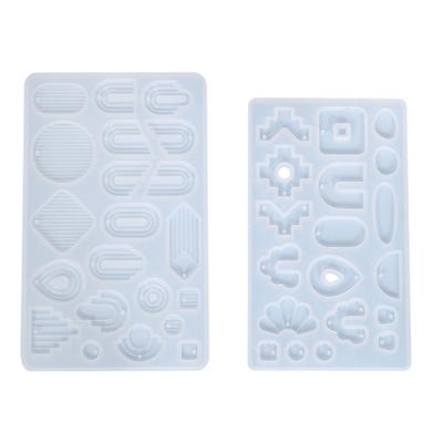 Resin Earring Molds DIY Crystal Epoxy Mold Stripe Shape Homemade Jewelry Silicone Mold for Making Earring Pendant Craft