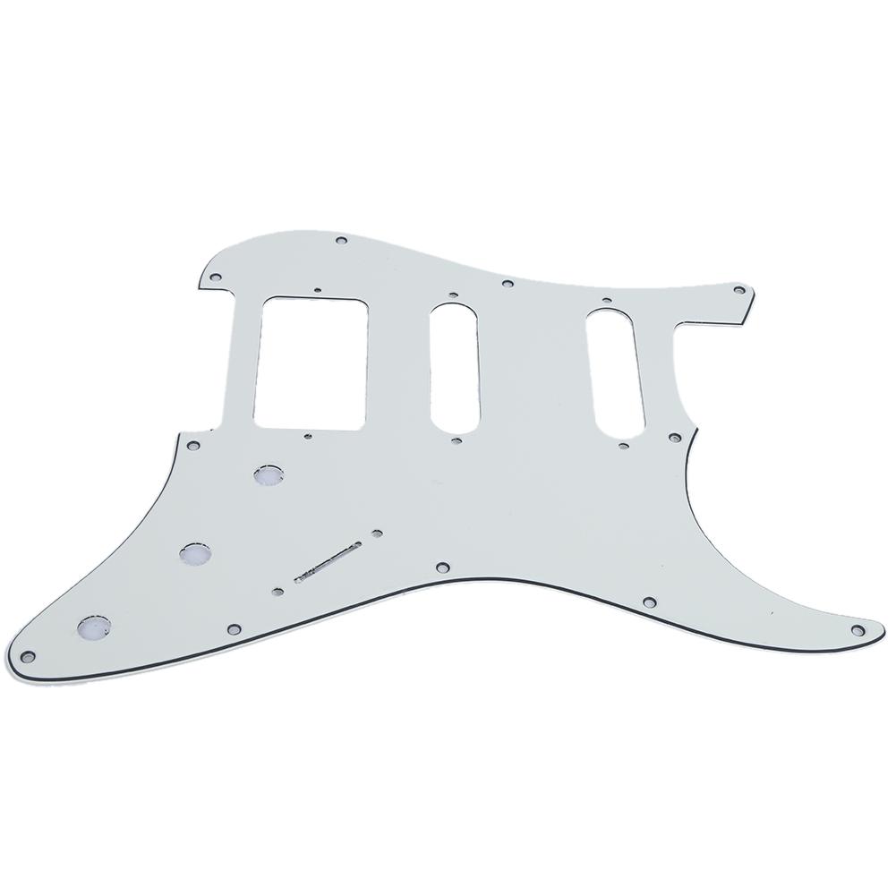 Electric Guitar Pickguard 11 Hole Mirror Surface for FD Musical Instrument AccessoriesWhite