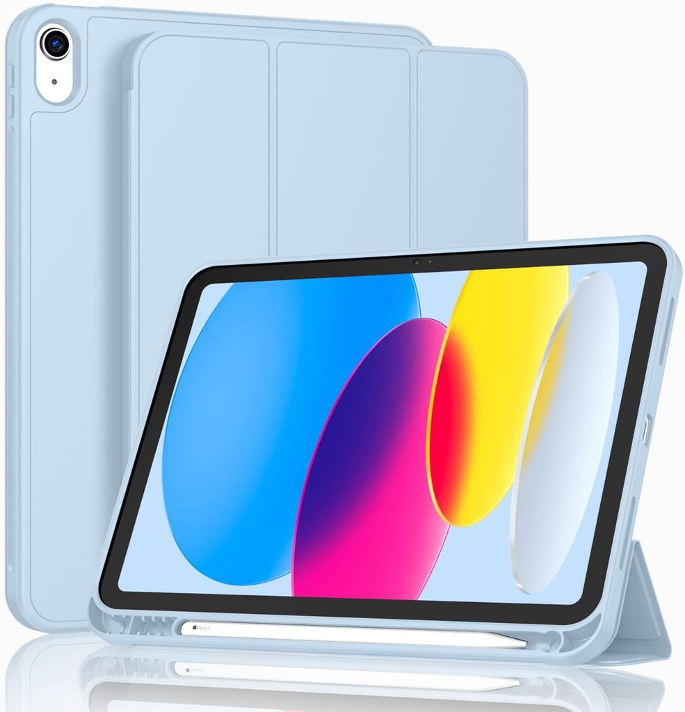 Case for IPad (A16) 11 Inch 2025/iPad 10th Generation 10.9 Inch 2022, Slim Trifold Stand Protective Cover with Pencil Holder