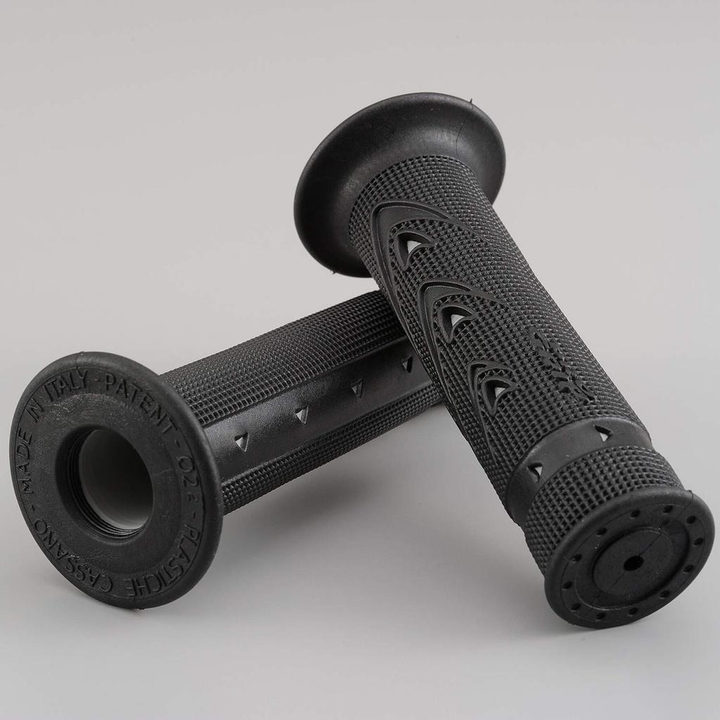 Daytona PROGRIP Motorcycle Grips for Handlebar Diameter 125mm Gel Ends 721 Type 98053 22.2 Anti-Vibration Non-Penetrating Black/Gray