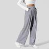 Damen einfarbige Weitbeinige Hosen Lockere Hosen Damen Retro Gerade Hosen Freizeit Hosen