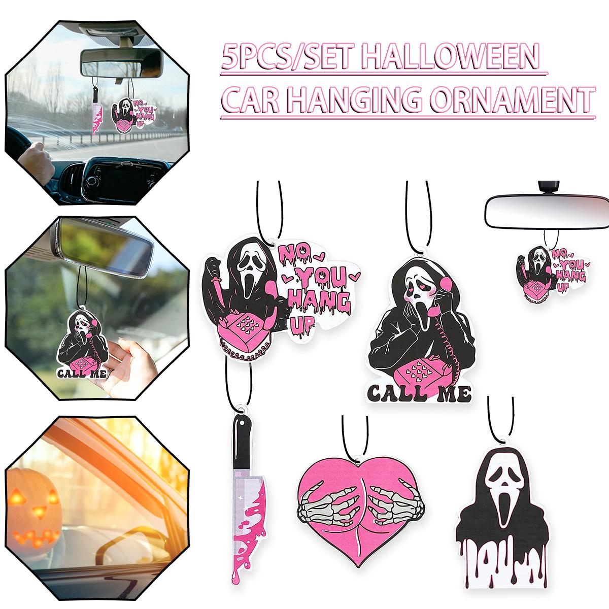 

Kali 5pcs Acrylic Pendant Car Accessories Hangings Ornament Halloween Decoration