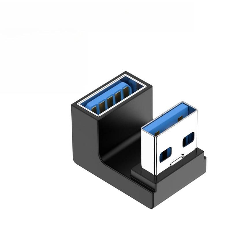 USB3.0 adapter male to female 90-degree right-angle USB elbow to connector L-shaped USB cable male to female converter