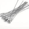 60Pcs Stainless Steel Wire Keychain Rings Braided Steel Chain Heavy Luggage Tag Rings Camp Hanging Tool Hardware