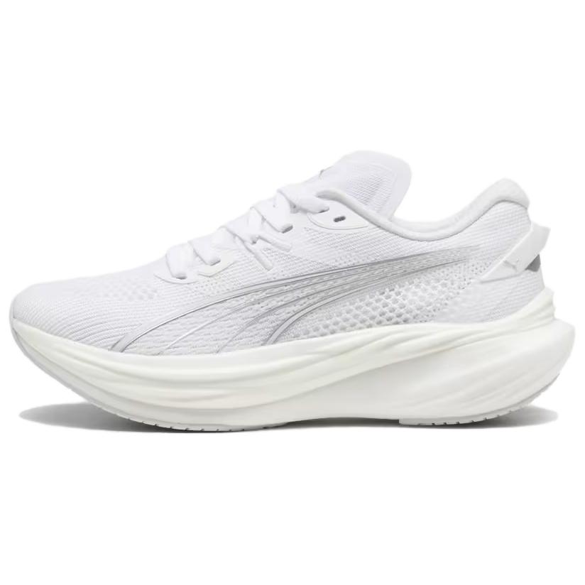 Puma Deviate Nitro 3 White Feather Grey Women Sneakers Silver 309708-10