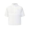 FILA Golf Series Fashion Simple Trendy Sports Casual Versatile Comfortable Half-Zip Stand Collar Cool Touch Short Sleeve T-Shirt A11W625130FWT