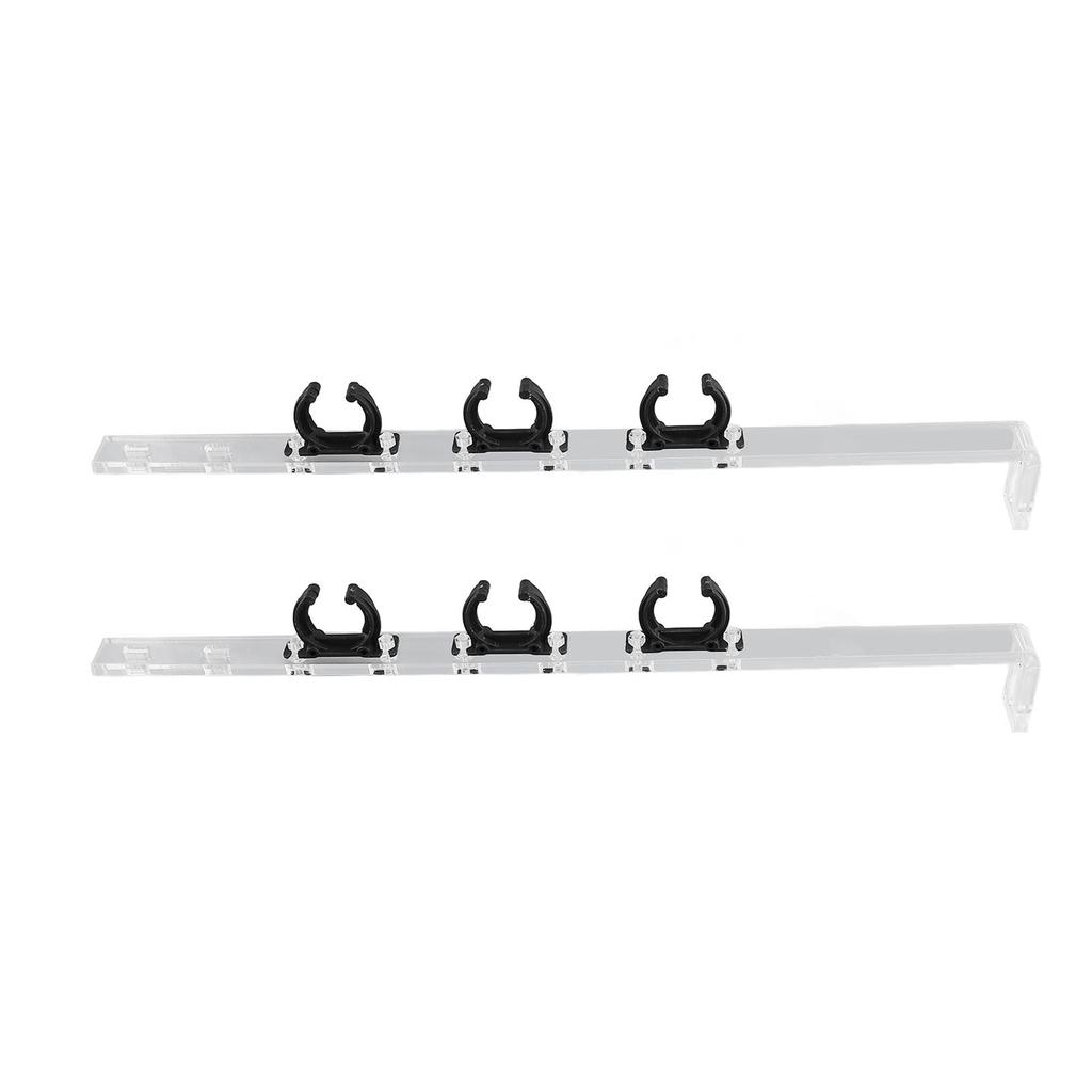 2Pcs Aquarium Light Holder Adjustable Acrylic Transparent Easy Installation Fish Tank Light Riser Stand Bracket for