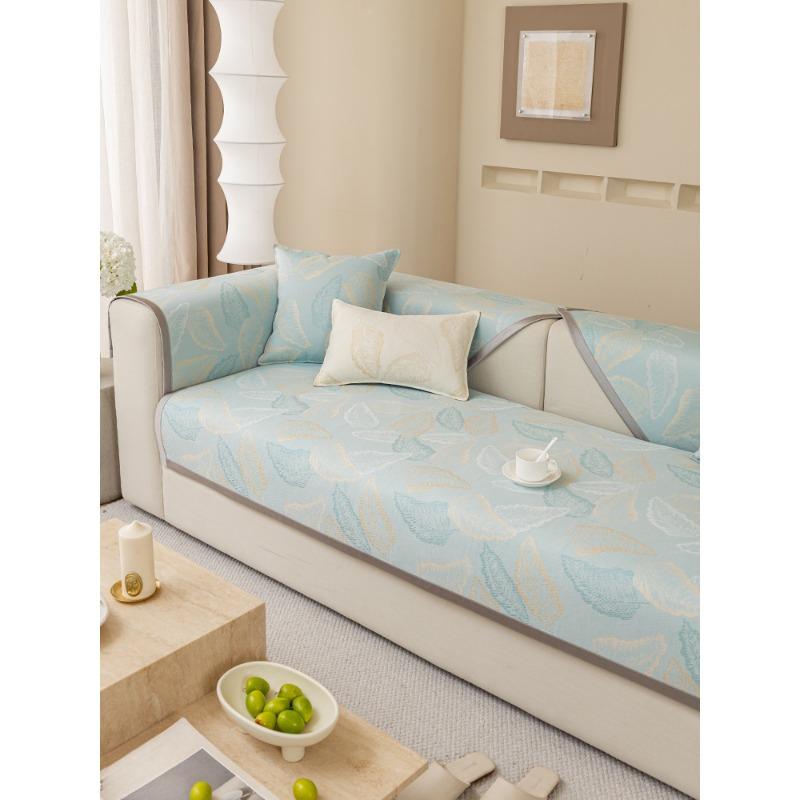 

Новая подушка для дивана из ледяного шелка, летний коврик, нескользящая подушка, простой чехол, ткань для полотенец 70*70