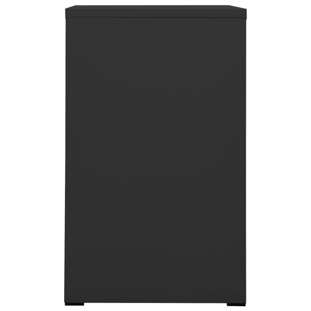 Vidaxl Szafka Kartotekowa, Antracytowa, 46X62X102,5 Cm, Stalowa