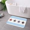 1PC Patriotic Star-Strippe Kitchen Rug Non-Slip Door Mat Pop Design Bathroom Rug Bath Mat Carpet for Home Sink Laundry Ecoreeree