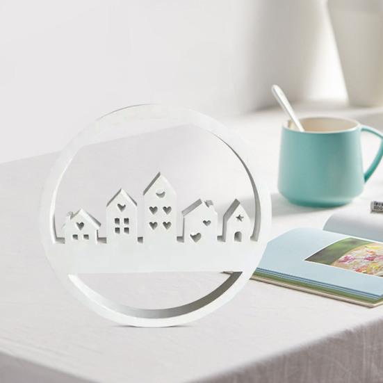 Silicone House Mold Architectural Shape Mold Mold Resin Construction Circle Candle Heat-Resistant DIY Craft