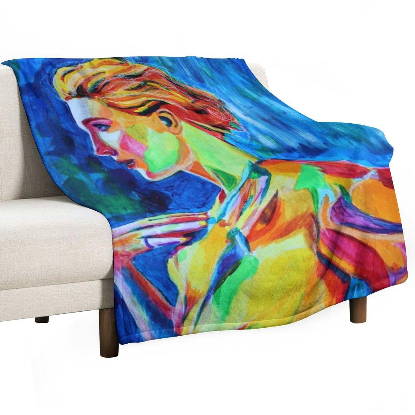 Cate Blanchett by Annie Leibovitz Throw Blanket Sofa Quilt Extra Large Throw Flannel Fabric Thermals For Travel Blankets 30x40in