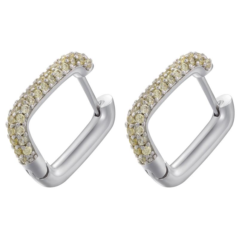 Hoop earrings gold color silver color small hoop earrings crystal women rainbow earrings Fashion jewelry wholesale VE144