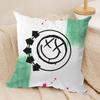 Famous Punk Band B-Blink-182 Cushion Cover Short Plush Double-Sided Print Square Throw Pillow Covers Sofa Home Cushion Decor