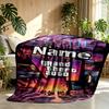 Custom Name Personalized Grand Theft Auto VI Print Blanket, Home Decor, Bedroom, Sofa, Camping, Couch, Gifts for Birthday Christmas